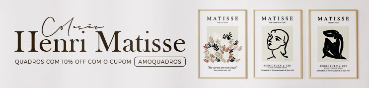 Banner com Obras de Henri Matisse com desconto